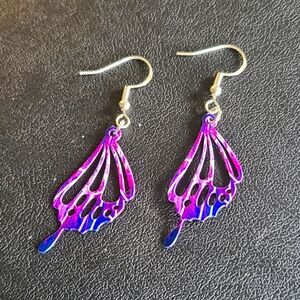 Handcrafted Butterfly Wing Earrings